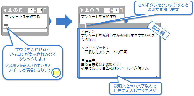 Dandor8 お知らせ タスクの説明文について 16 03 04